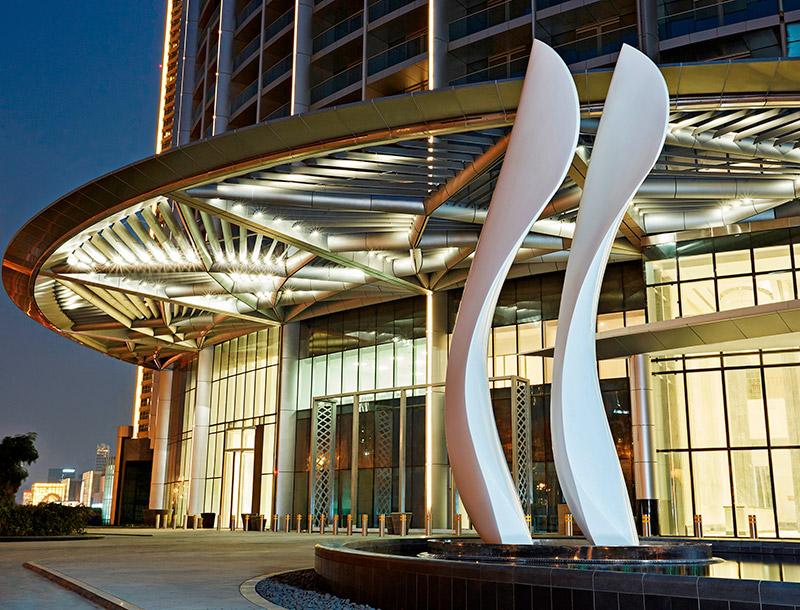 Monumental Dubai Wings Sculpture