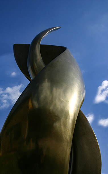 Sculpture against the blue sky Ben Barrell
