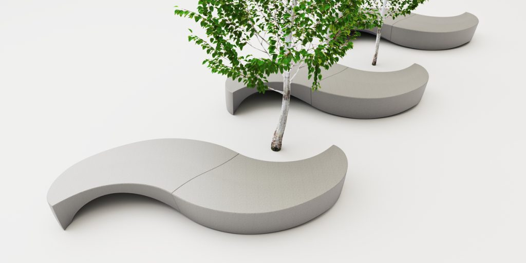 Wave Back Bench Modular Wave Bench Archives | Barrell Pebble Seats